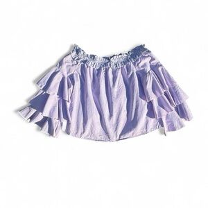 Romeo & Juliet Couture Lavender Ruffle Blouse